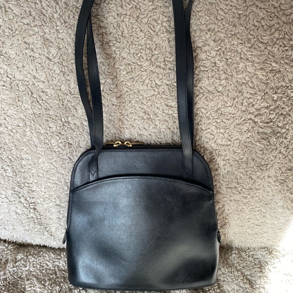 Marforio Venezia Made in Italy black leather shoulder bag Italian purse - Picture 2 of 8